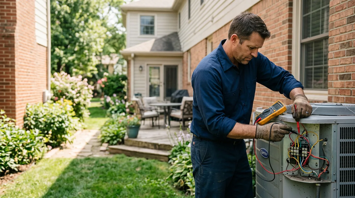 HVAC technician working near Amagansett, NY